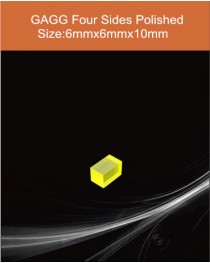 GAGG Ce scintillation crystal, GAGG Ce crystal, GAGG scintillator, Ce:Gd3Al2Ga3O12 crystal, diameter6x6x10mm